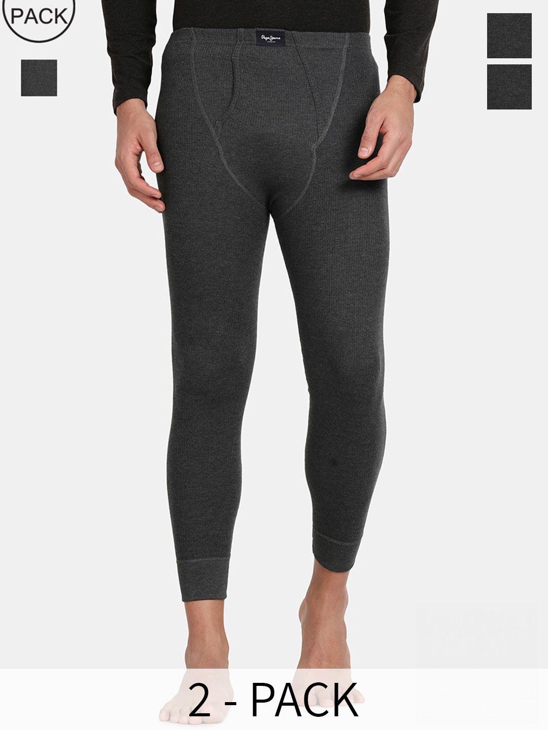 Pepe Jeans Men Pack of 2 Cotton Thermal Bottom-picture-27