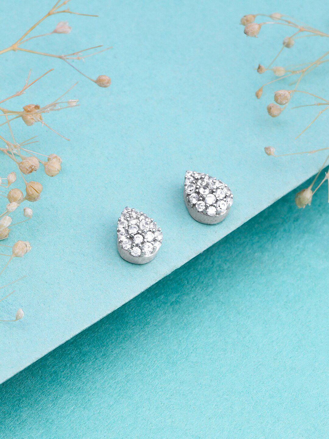 GIVA 925 Sterling Silver Contemporary Rhodium-Plated Studs Earrings-picture-35
