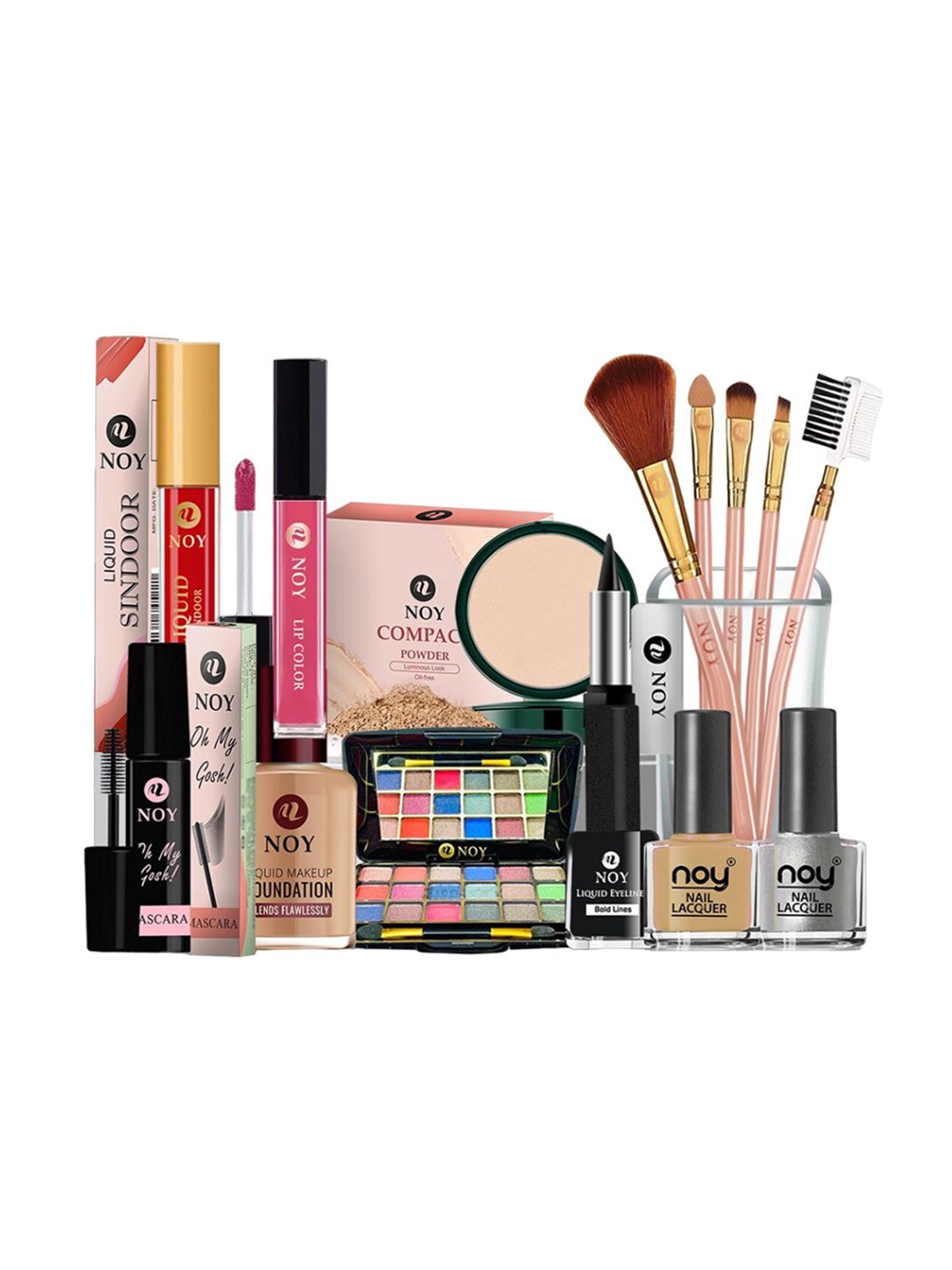 NOY 15 Pcs Delight Makeup Combo - Dual Delicacy For Radiant Beauty - Combo No 166-image-22