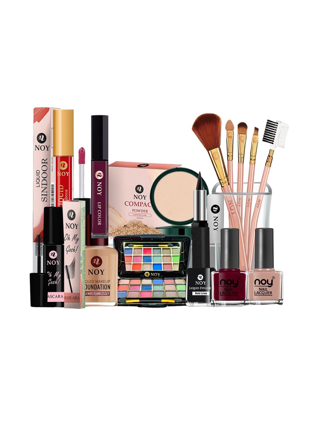 NOY Set Of 15 Marvel Flawless Fusion Makeup Kit Combo - #453-image-48