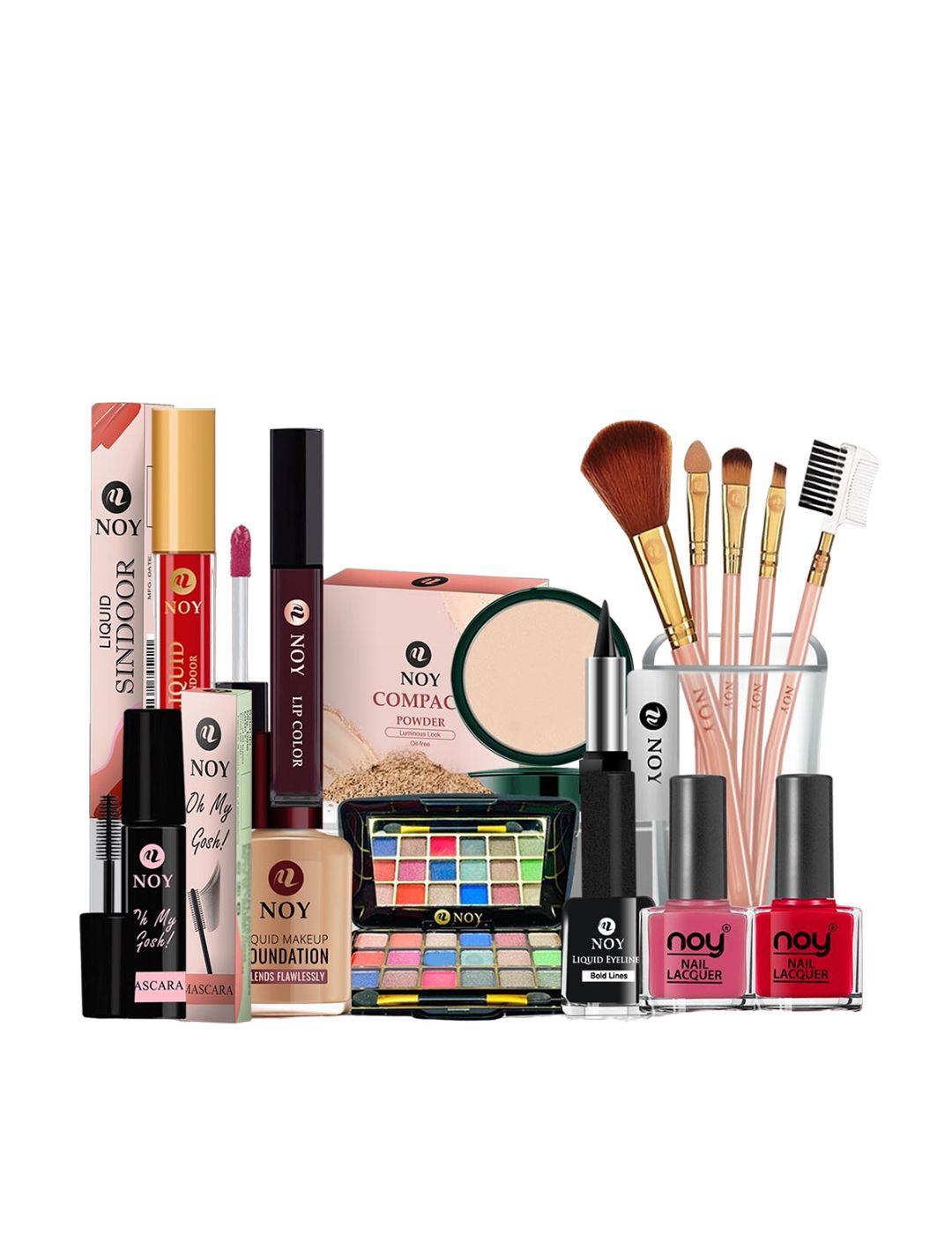 NOY Set Of 15 Delight Makeup Kit Combo - #489-image-33