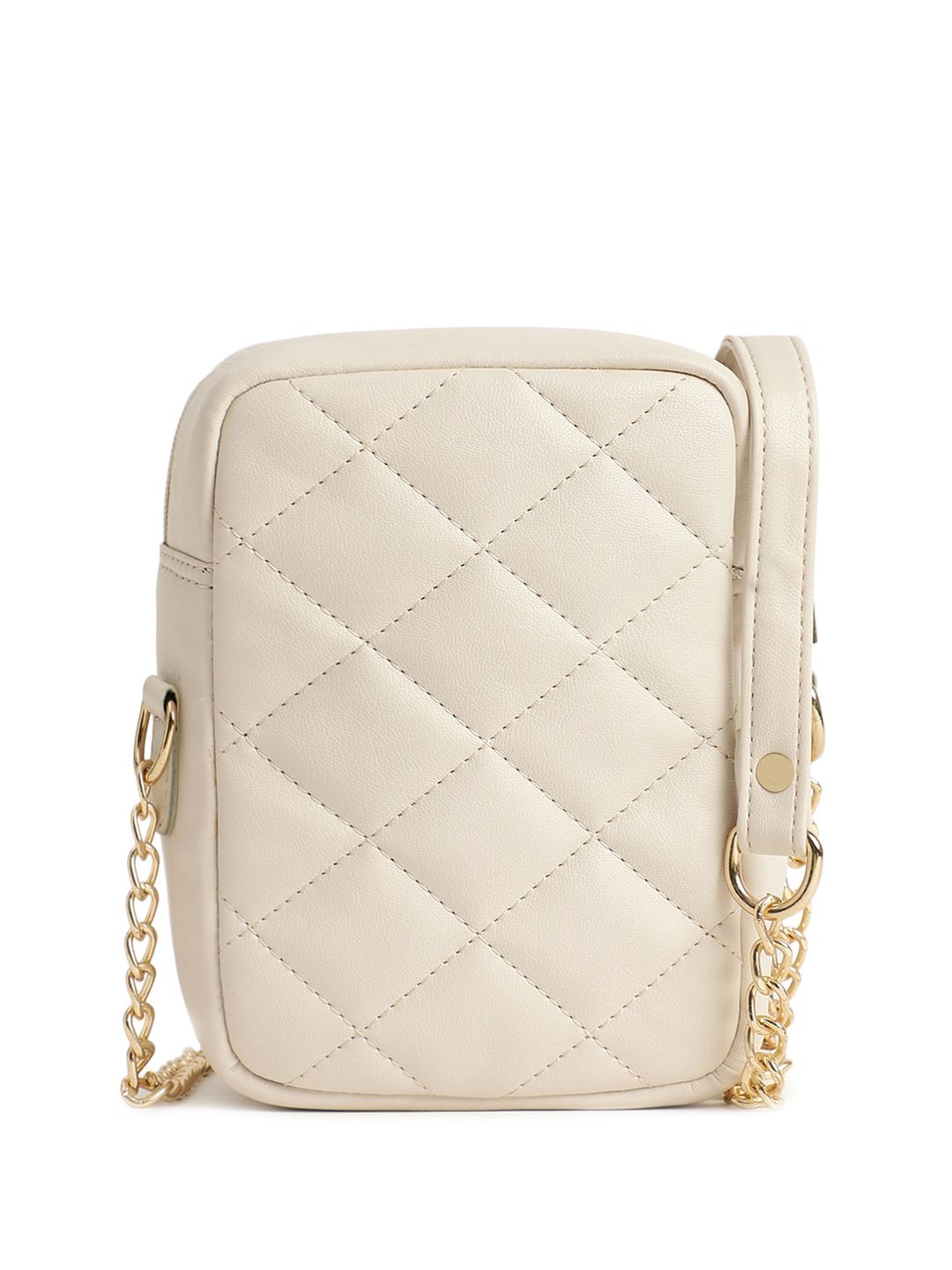 Fastrack Embellished PU Structured Sling Bag with Quilted-picture-13