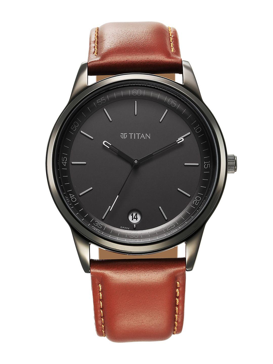 Titan Men Brass Dial Stainless Steel Straps Analogue Watch 10027QL01-picture-42