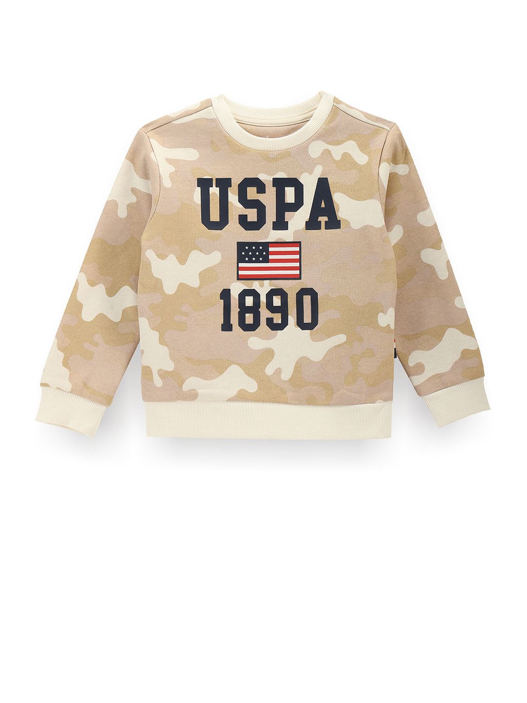 U.S. Polo Assn. Kids Boys Camouflage Printed Cotton Pullover Sweatshirt-picture-20