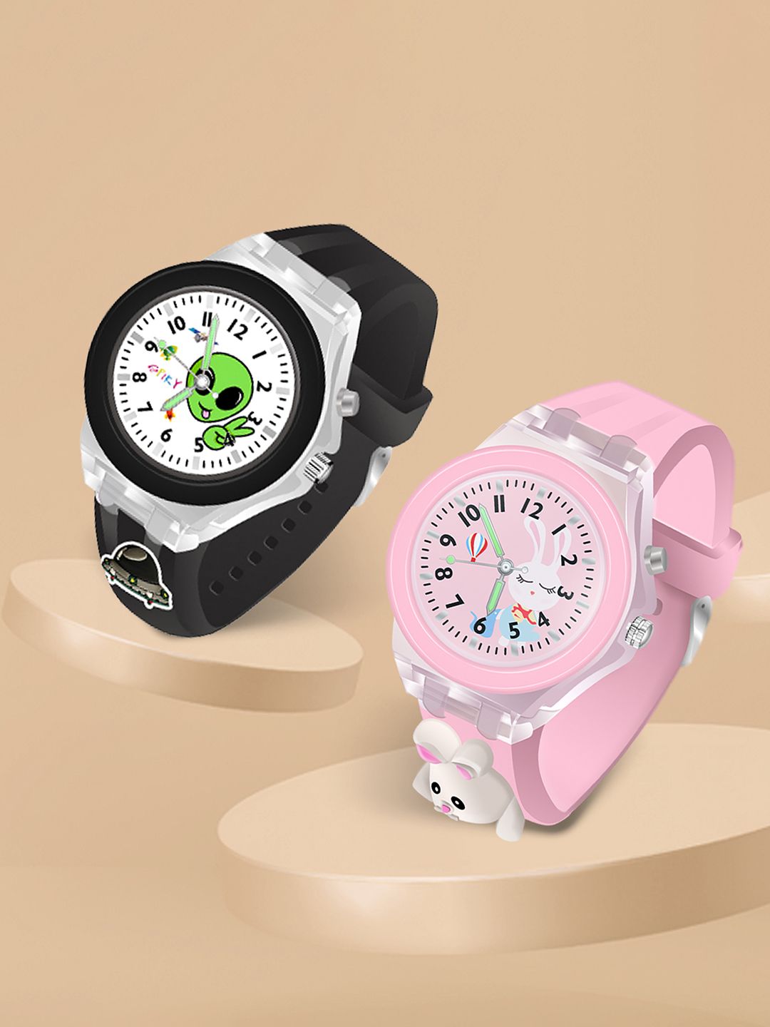 Spiky Kids Set Of 2 Embellished Dial Analogue Multi Function Watch Combo_Space_Rab-picture-49