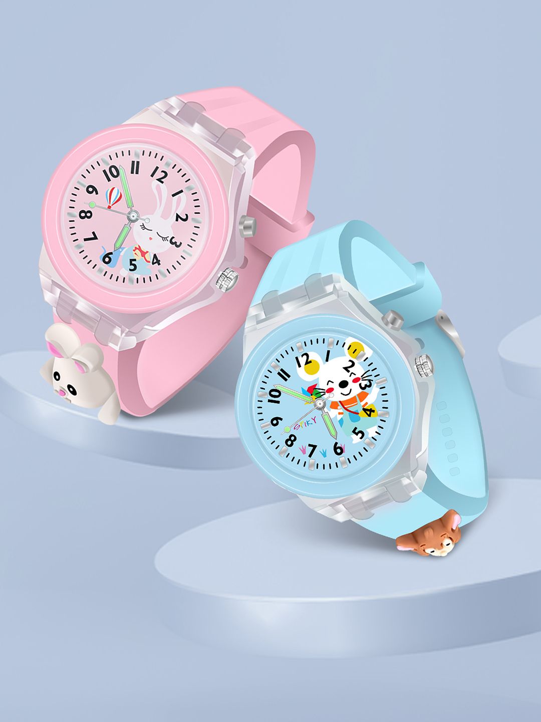 Spiky Kids Set Of 2 Analogue Multi Function Watch Rabbit_BlueMonk_Combo-picture-32