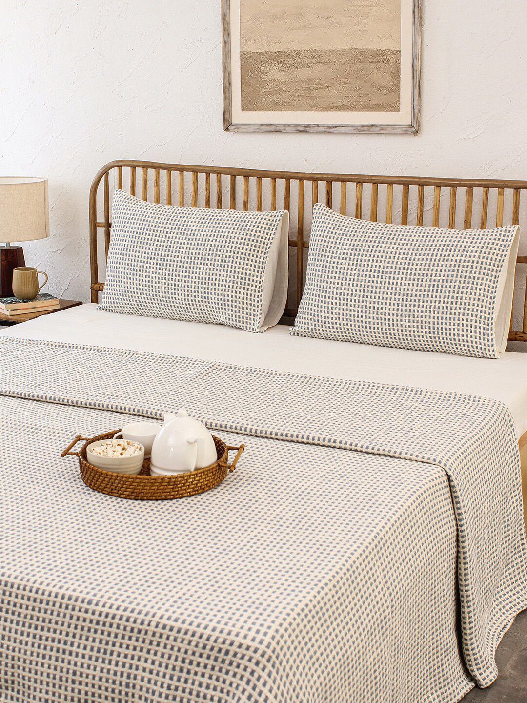 House This 120 TC Cotton Double Bed Bedsheet Cover-picture-37