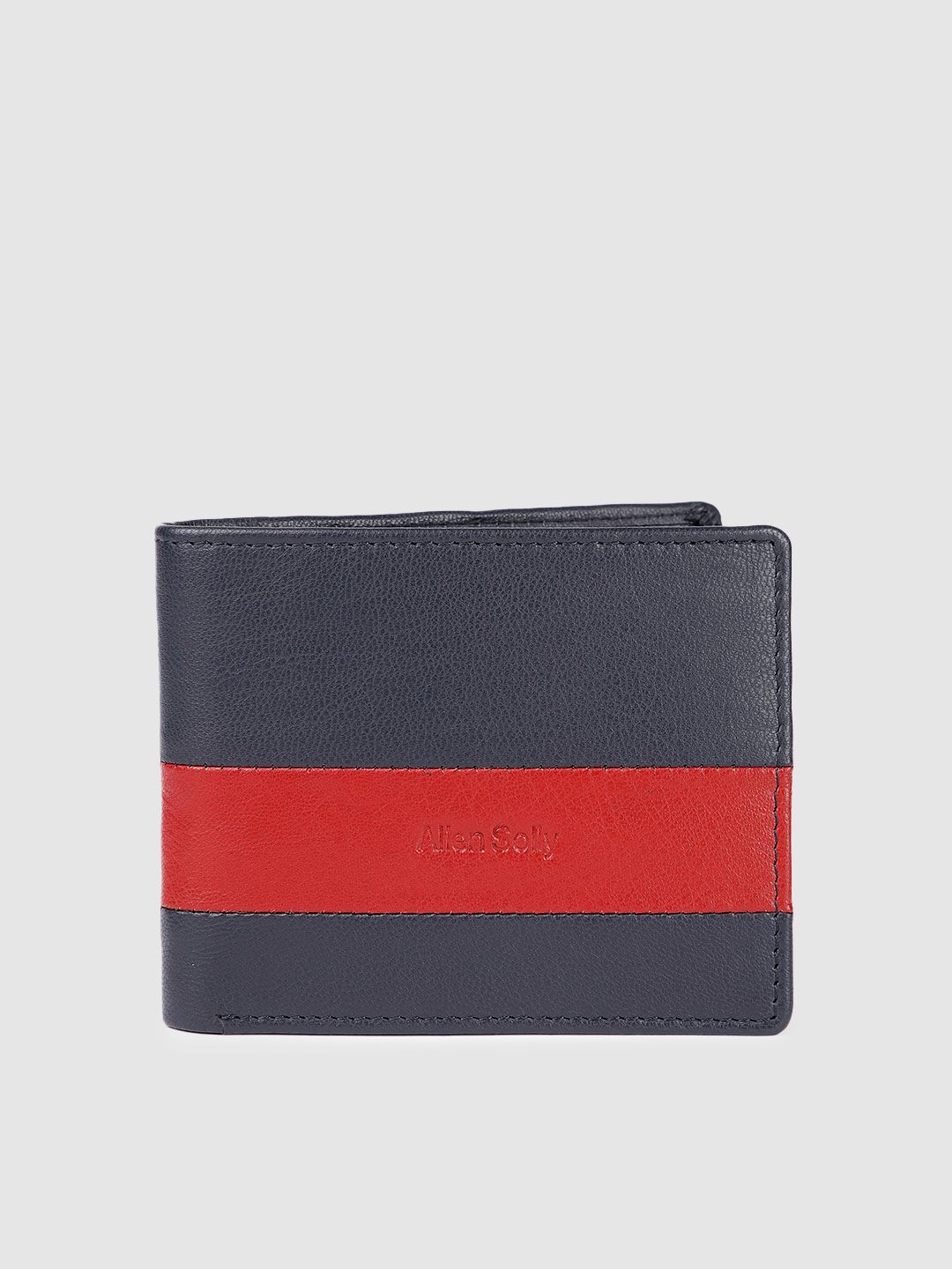 Allen Solly Men Colourblocked Leather Two Fold Wallet-image-15