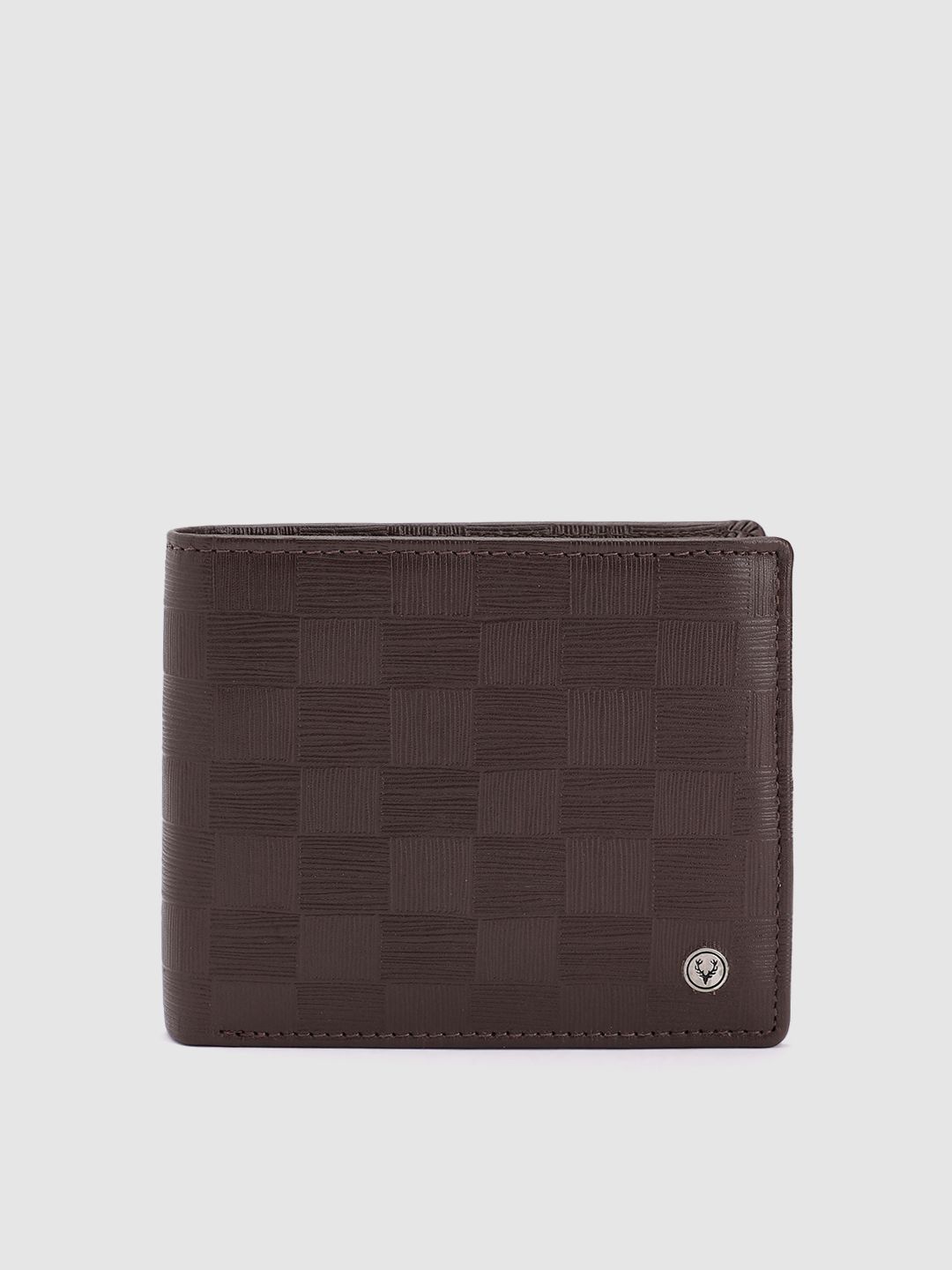 Allen Solly Men Geometric Textured Leather Two Fold Wallet-picture-36