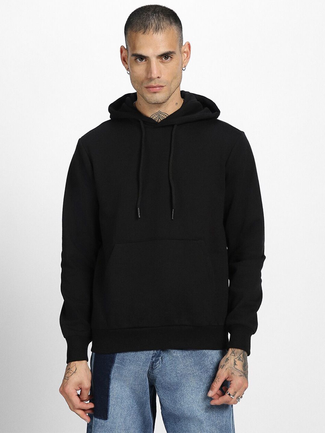 VEIRDO Hooded Pullover Fleece Sweatshirt-picture-49