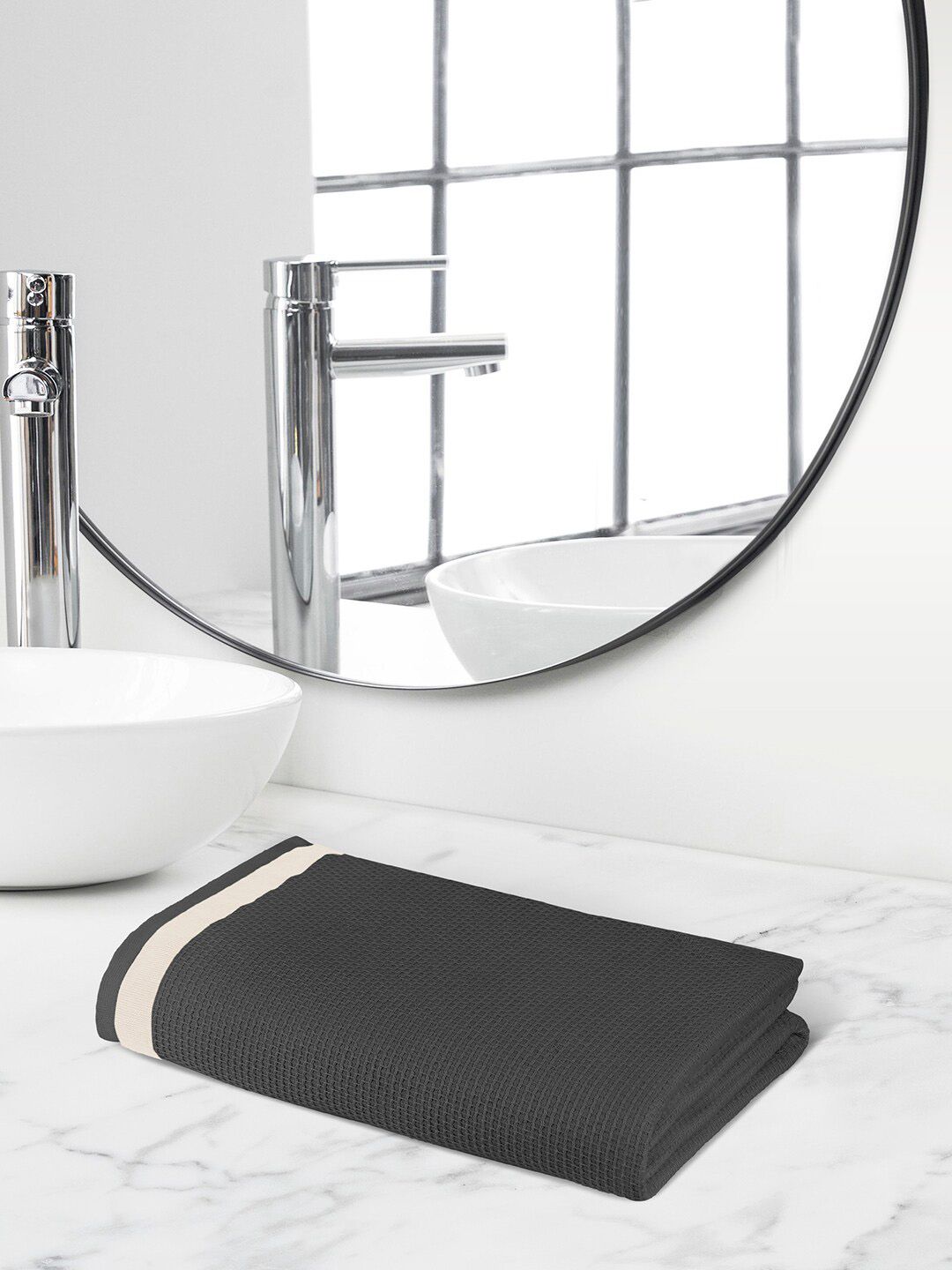 Himeya Grey 350 GSM Pure Cotton Quick Dry Bath Towel-picture-24