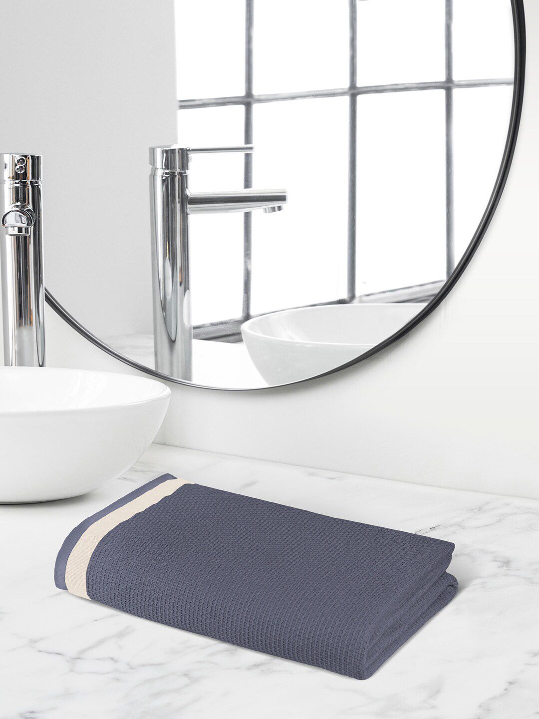 Himeya Grey 350 GSM Pure Cotton Quick Dry Bath Towel-picture-23