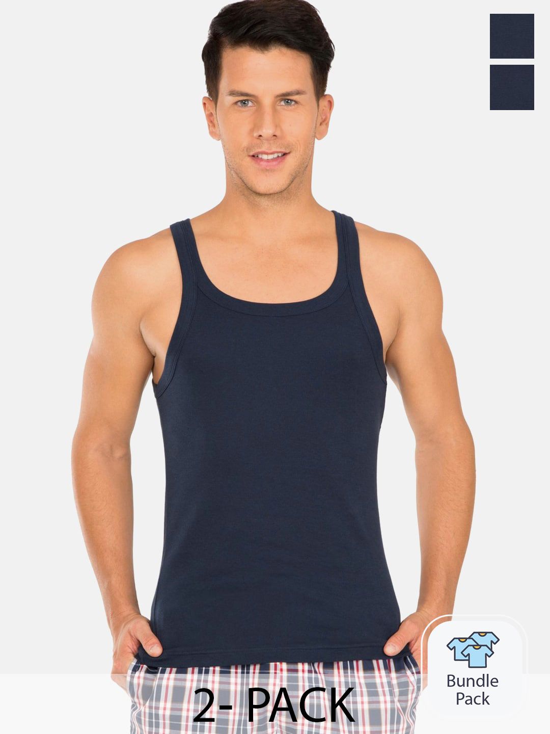 Jockey Pack Of 2 Cotton Innerwear Vests 9867013-picture-13