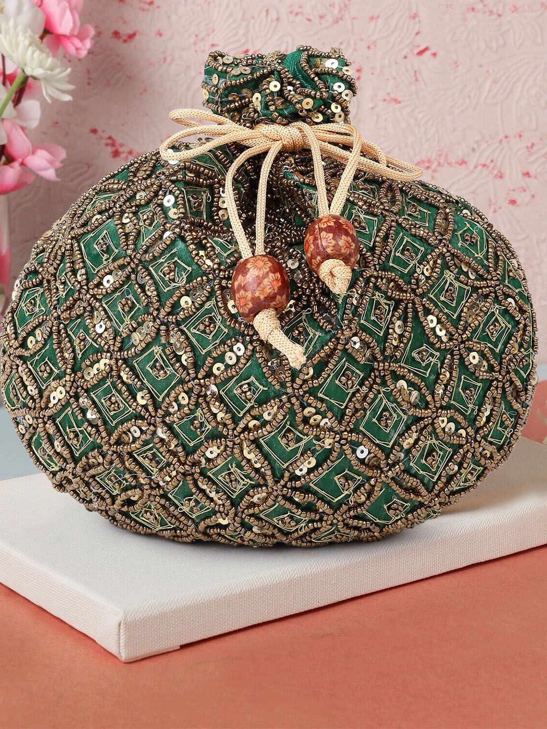 Buy Dn Creation DN Creation Embroidered Potli Clutch at Redfynd
