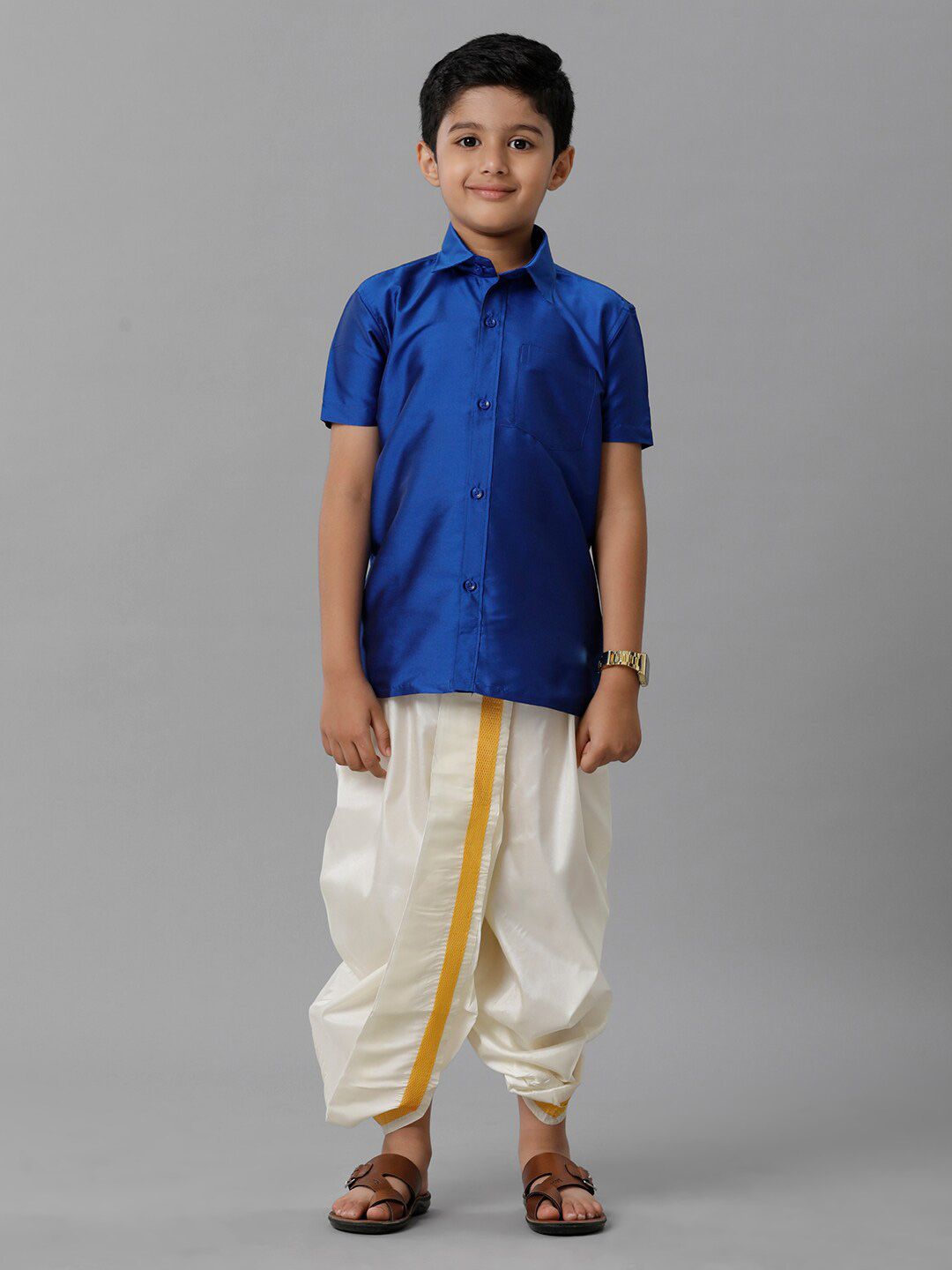 Ramraj Boys Ethnic Shirt With Dhoti Pants-picture-10