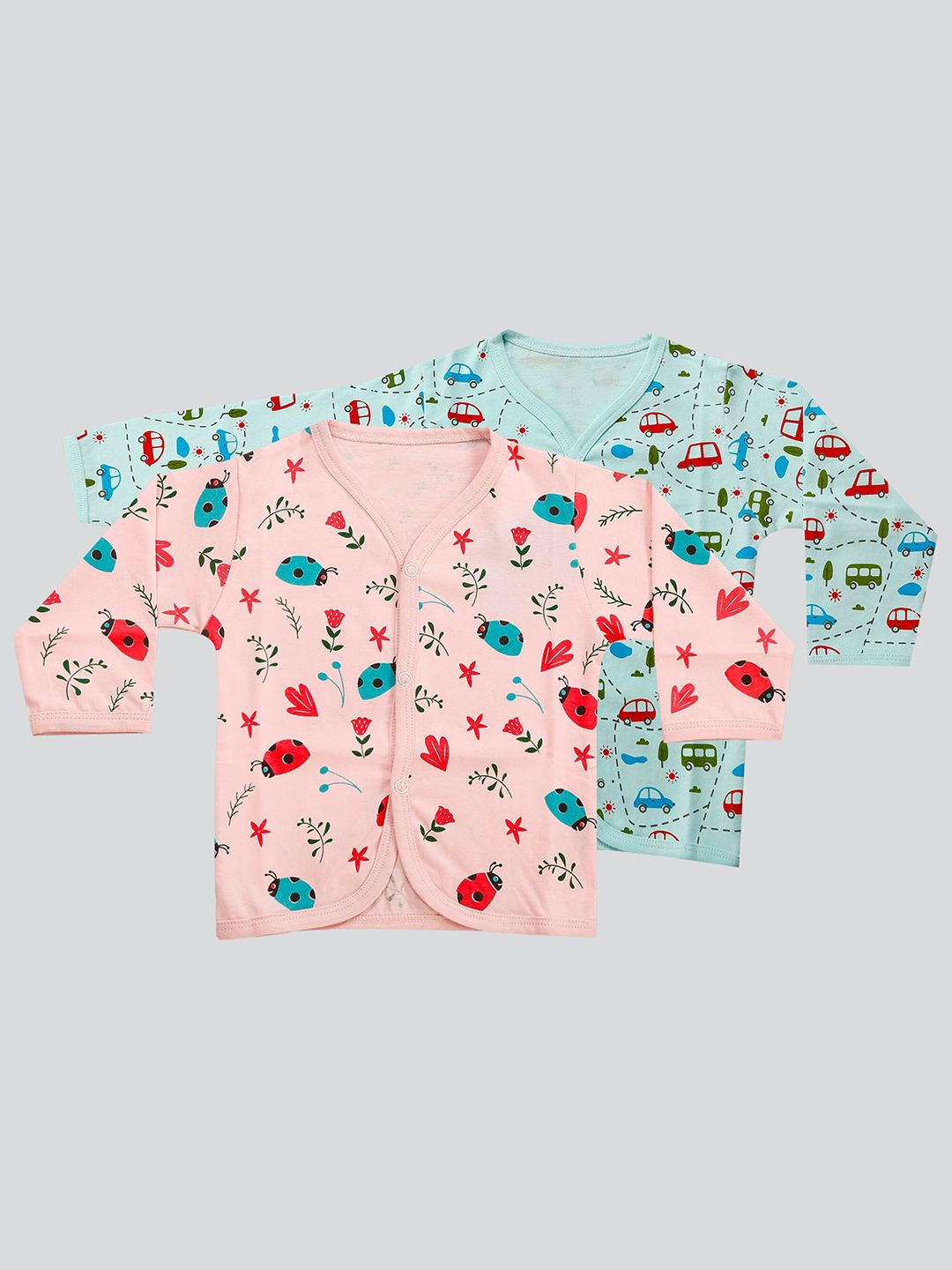 Mojua Infants Kids Pack Of 2 Printed Pure Cotton Jhablas-picture-14