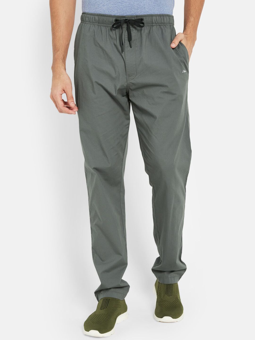 Buy OCTAVE Solid Cotton Regular Fit Men's Track pant