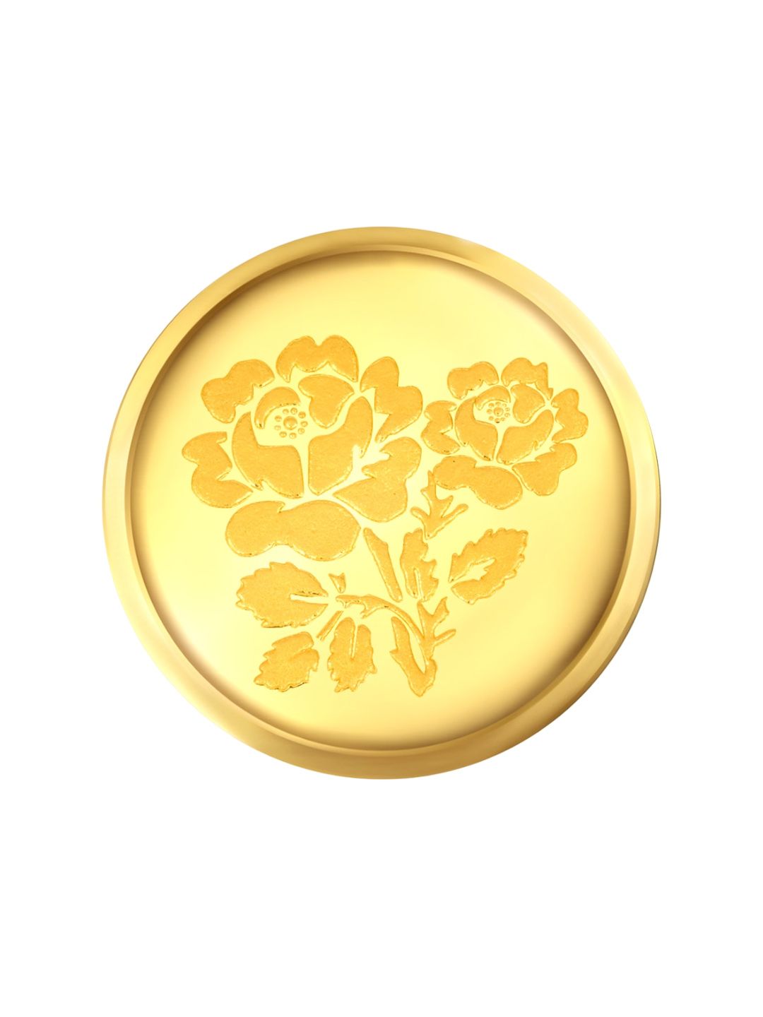 BHIMA 24KT (999) Floral Gold Coin-0.5 gram