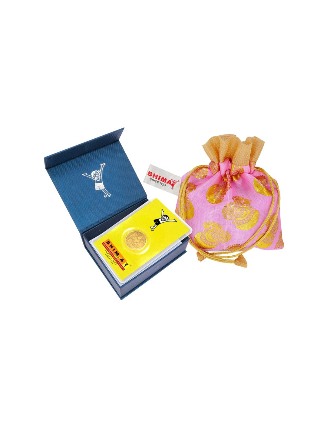 BHIMA Lakshmi Flower 24KT Gold Coin-5gm