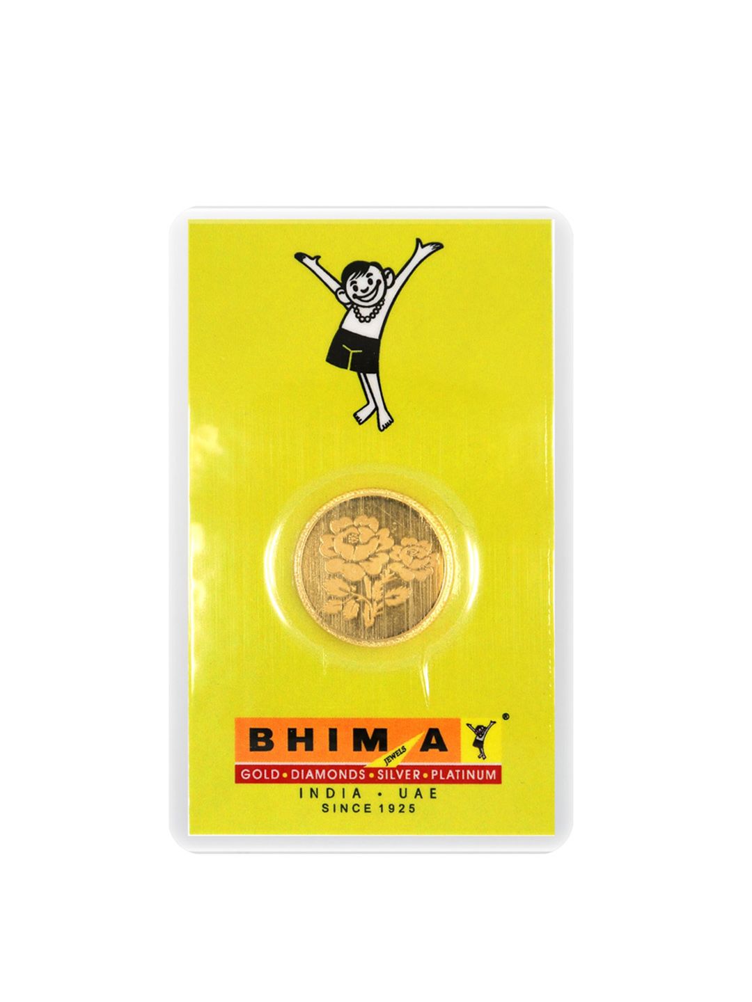 BHIMA Flower 24KT Gold Coin-5gm
