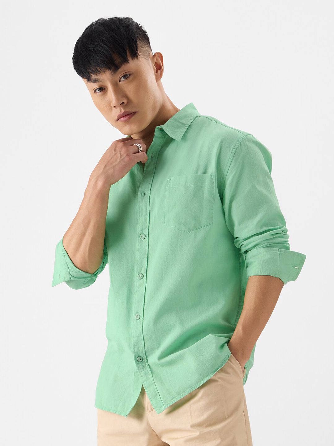 The Souled Store Relaxed Boxy Casual Shirt