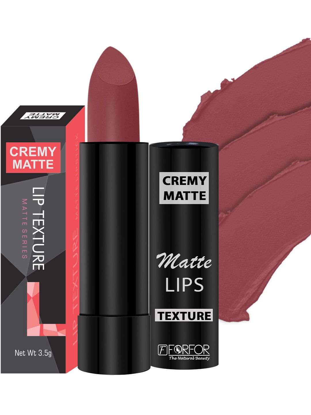 FORFOR Creamy Matte Long Lasting Lipstick with Jojoba Oil & Vitamin E - Brick Red 110-picture-17