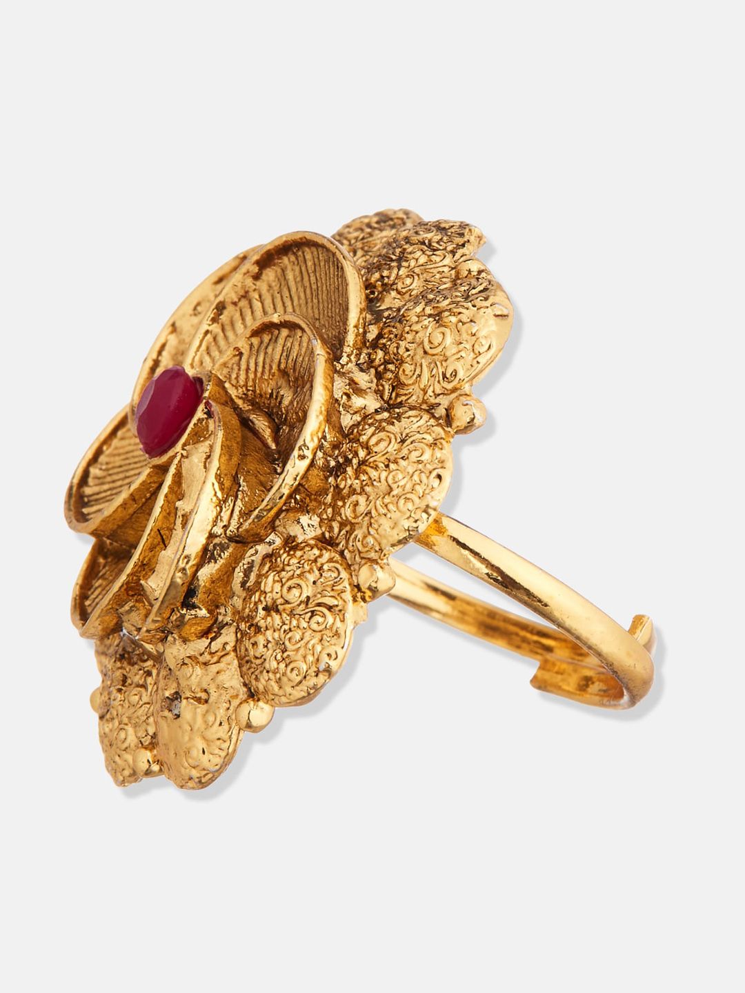 ATIBELLE Gold-Plated Stone-Studded Jewellery Set