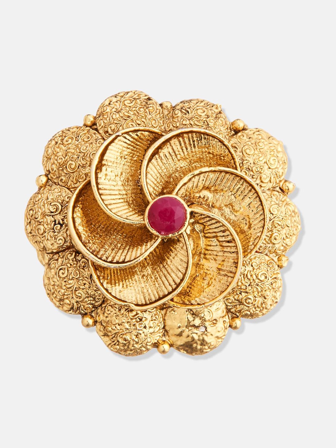 ATIBELLE Gold-Plated Stone-Studded Jewellery Set