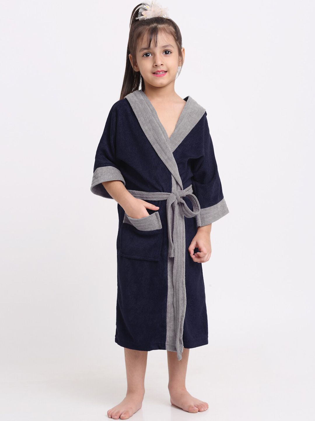 Creeva Kid Girls Hooded Bathrobe-picture-12