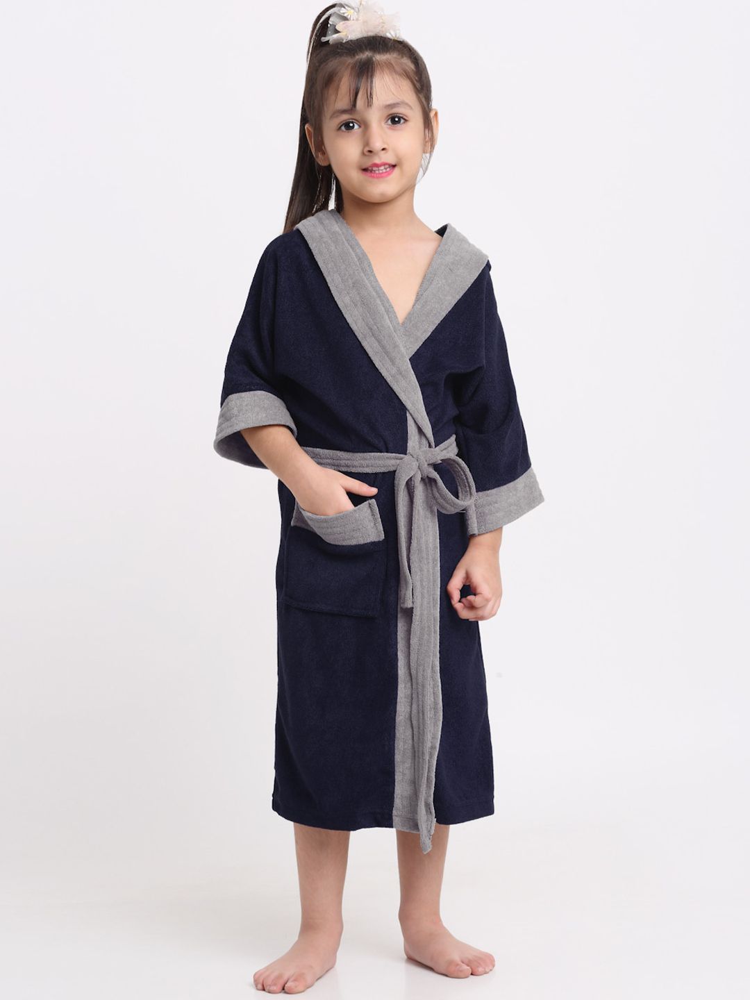 Creeva Kid Girls Hooded Bathrobe-image-44