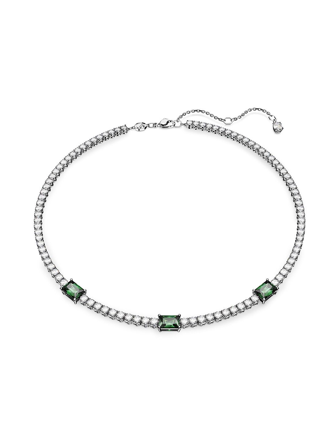 SWAROVSKI Matrix Tennis Rhodium-Plated Crystals-Studded Necklace-image-17