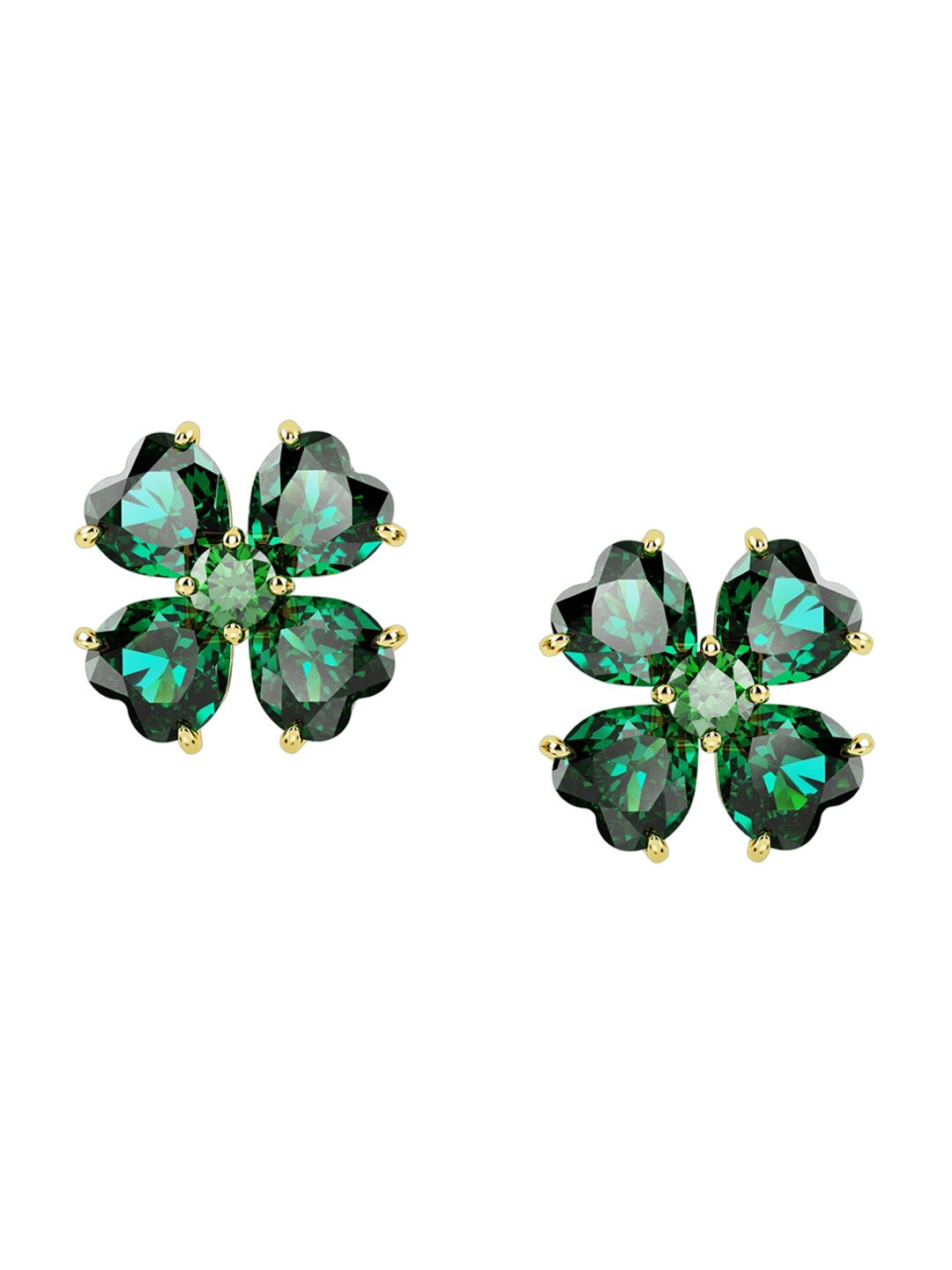 SWAROVSKI Green Contemporary Studs Earrings-picture-16