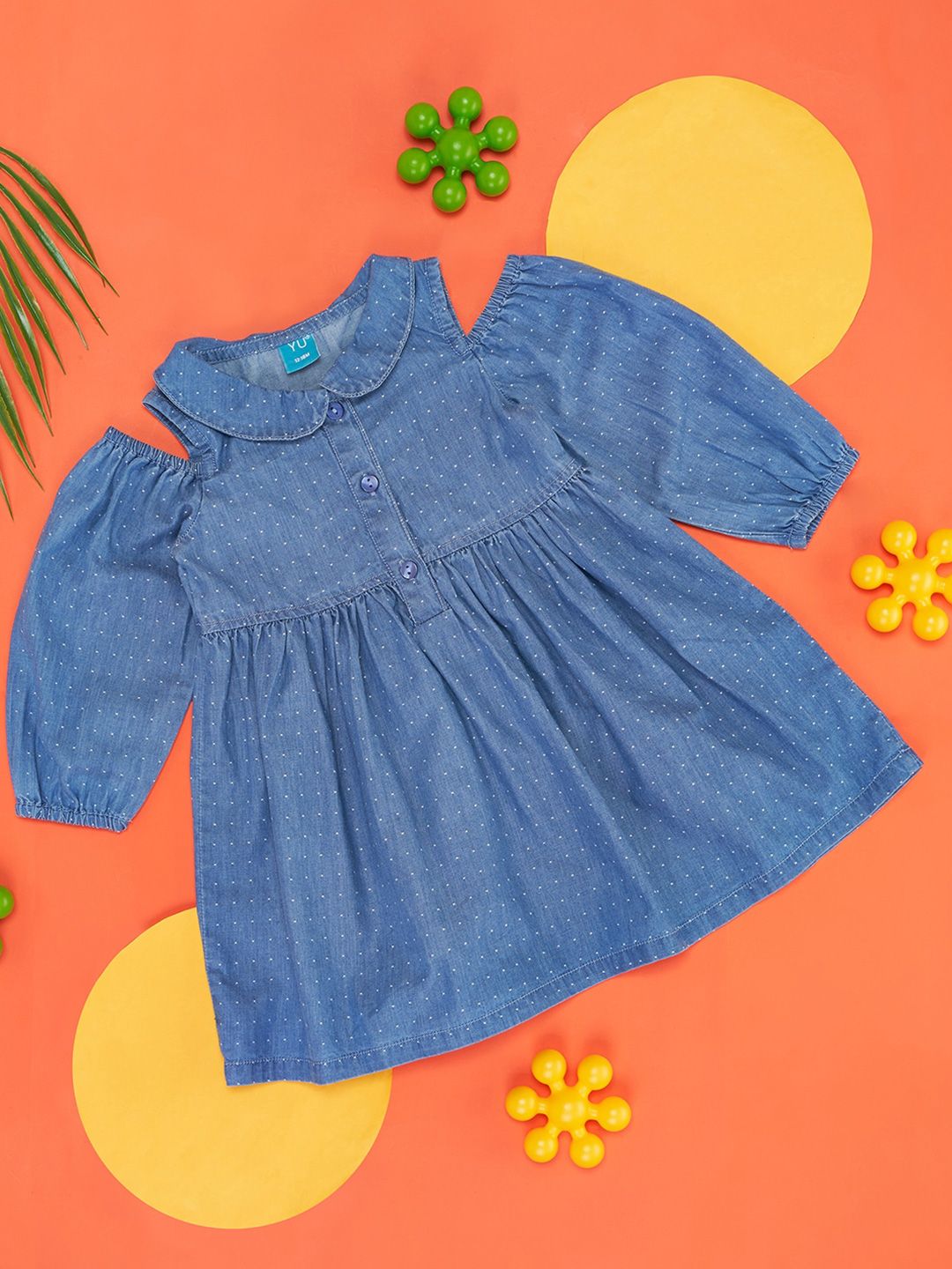 YU by Pantaloons Infants Girls Cotton Fit & Flare Dress-picture-14