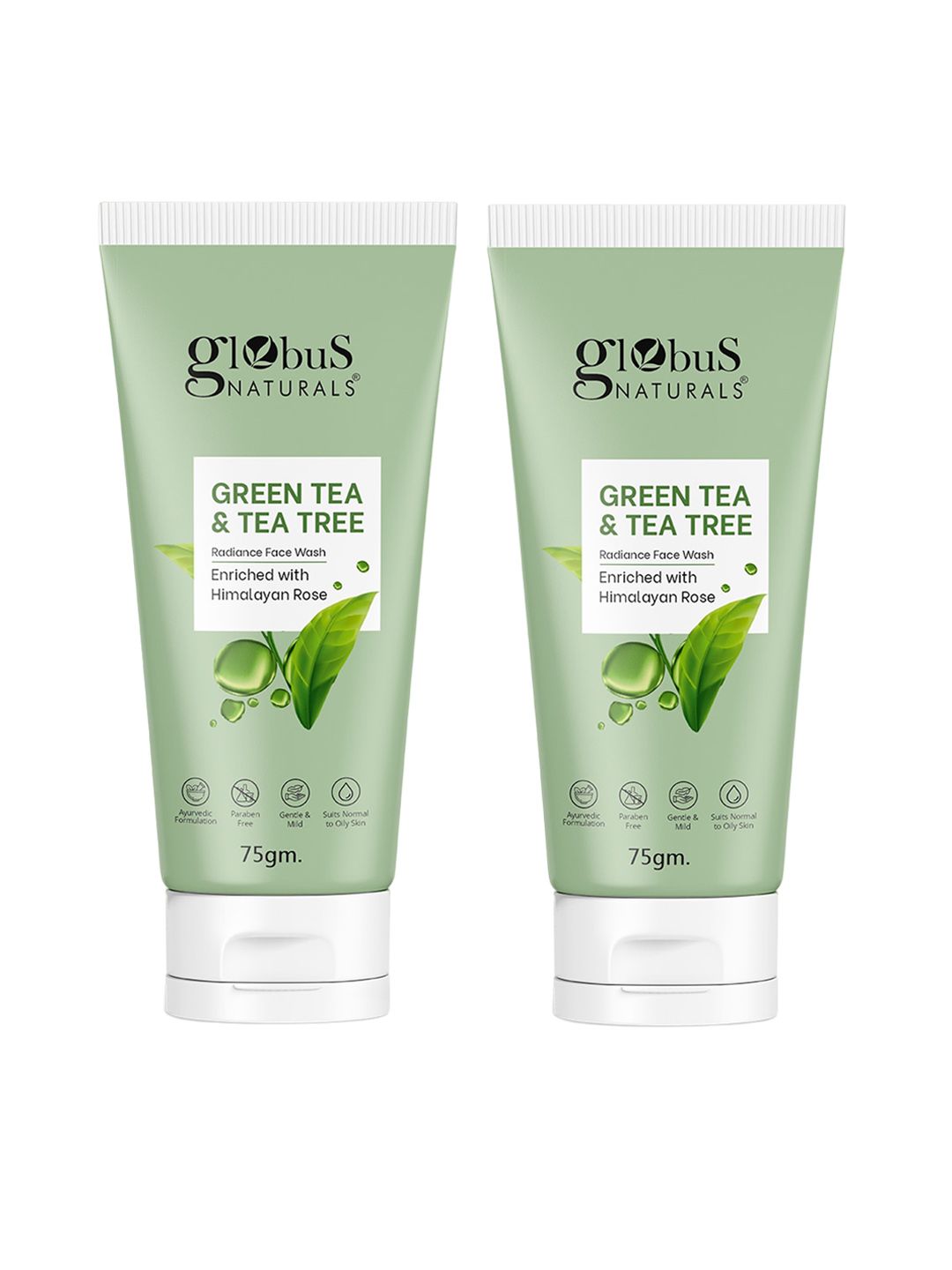 Globus naturals Set of 2 Green Tea & Tea Tree Radiance Face Wash - 75g Each-picture-15