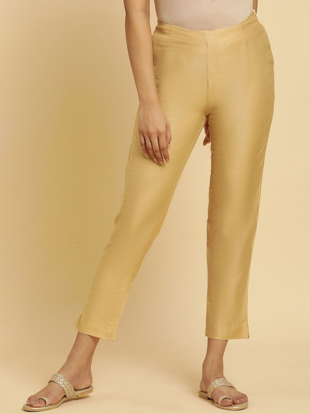 W Women Slim Fit Cigarette Trousers-picture-22