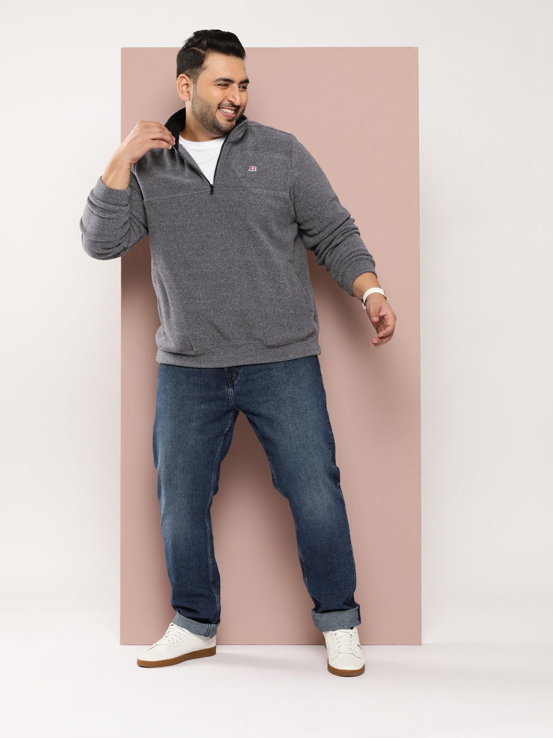 Sztori Men Plus Size Solid Sweatshirt-picture-34