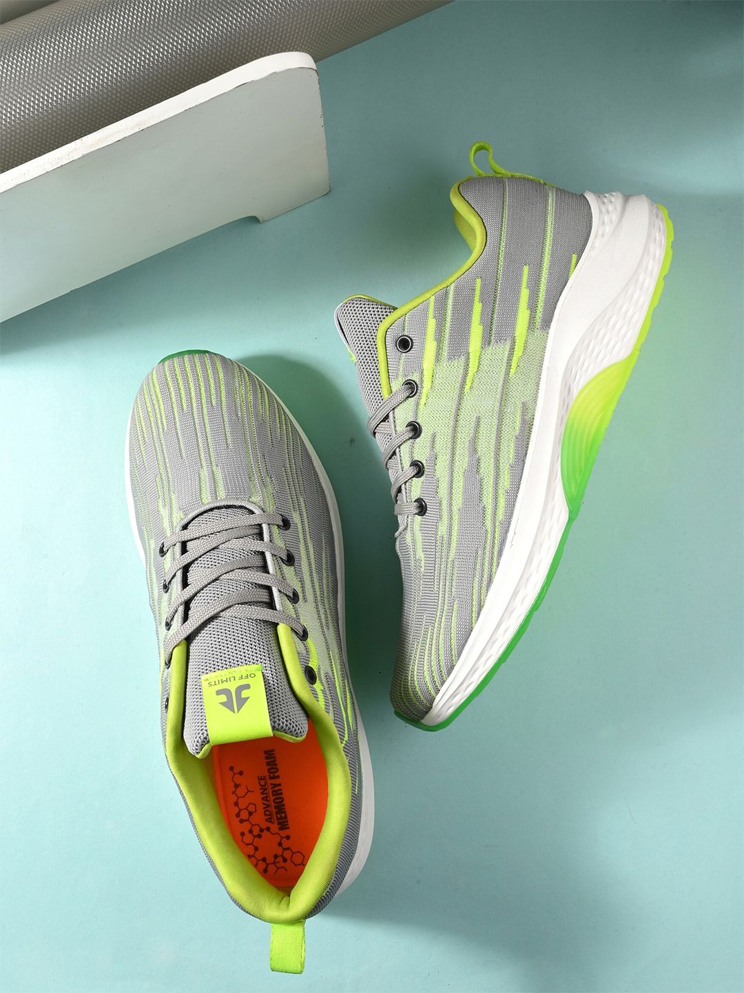 OFF LIMITS Men Textured Mesh Memory Foam Insole Sneakers-picture-16