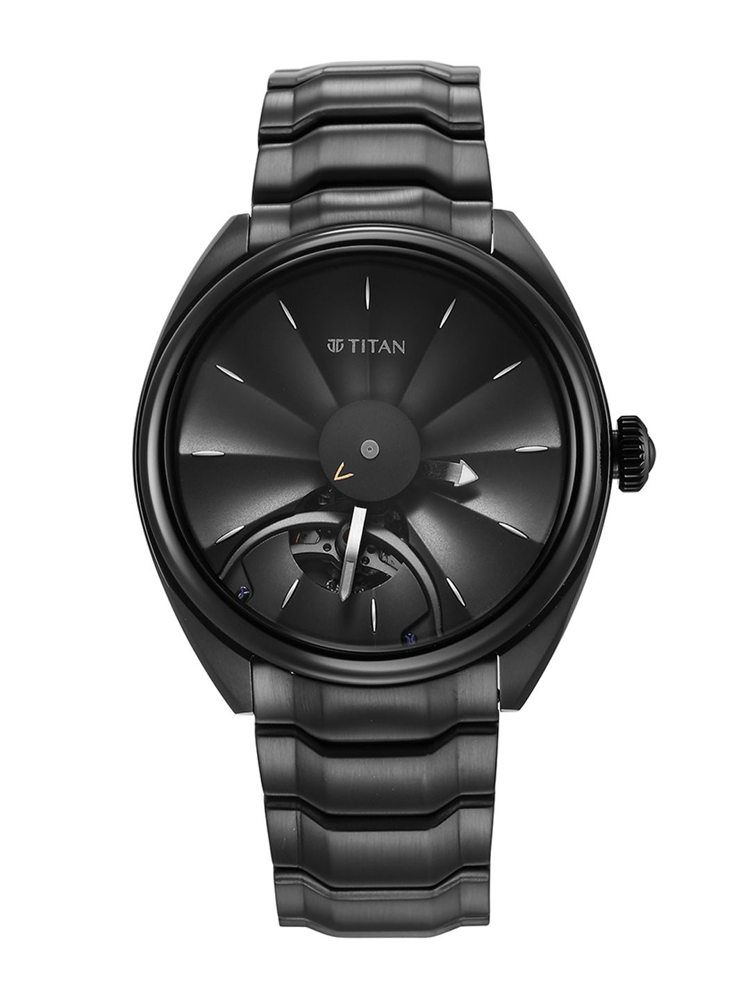 Titan Men Regallia Round Dial Water Resistance Stainless Steel Analogue Watch 10011NM01-image-10