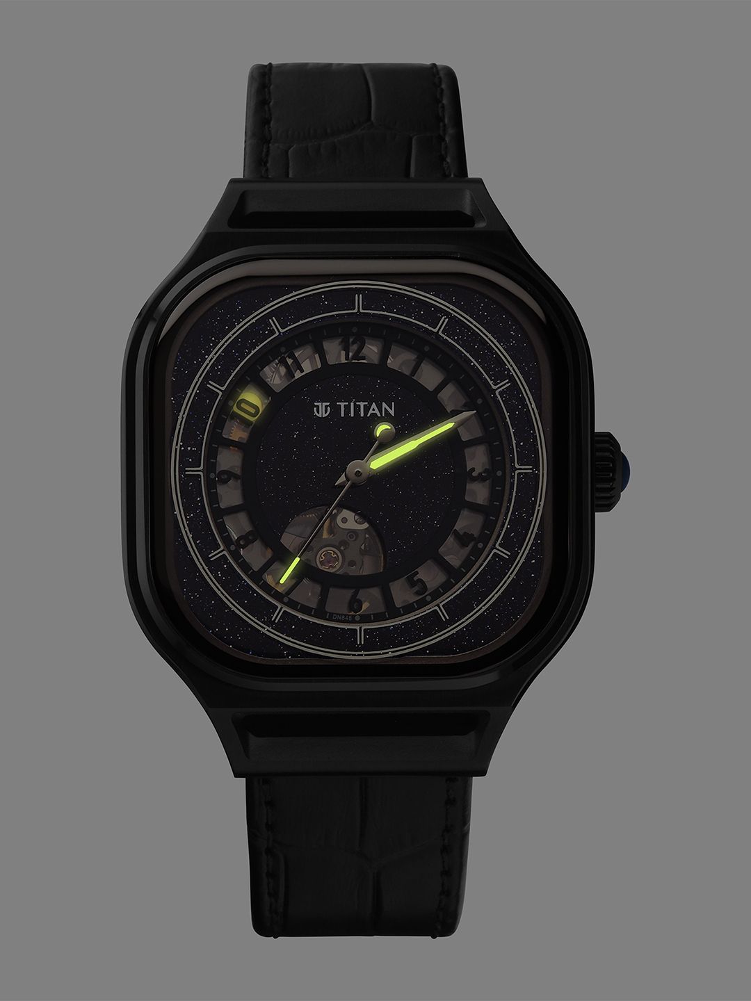 Titan Men Embellished Dial & Leather Textured Straps Analogue Watch 10008NL01-image-31