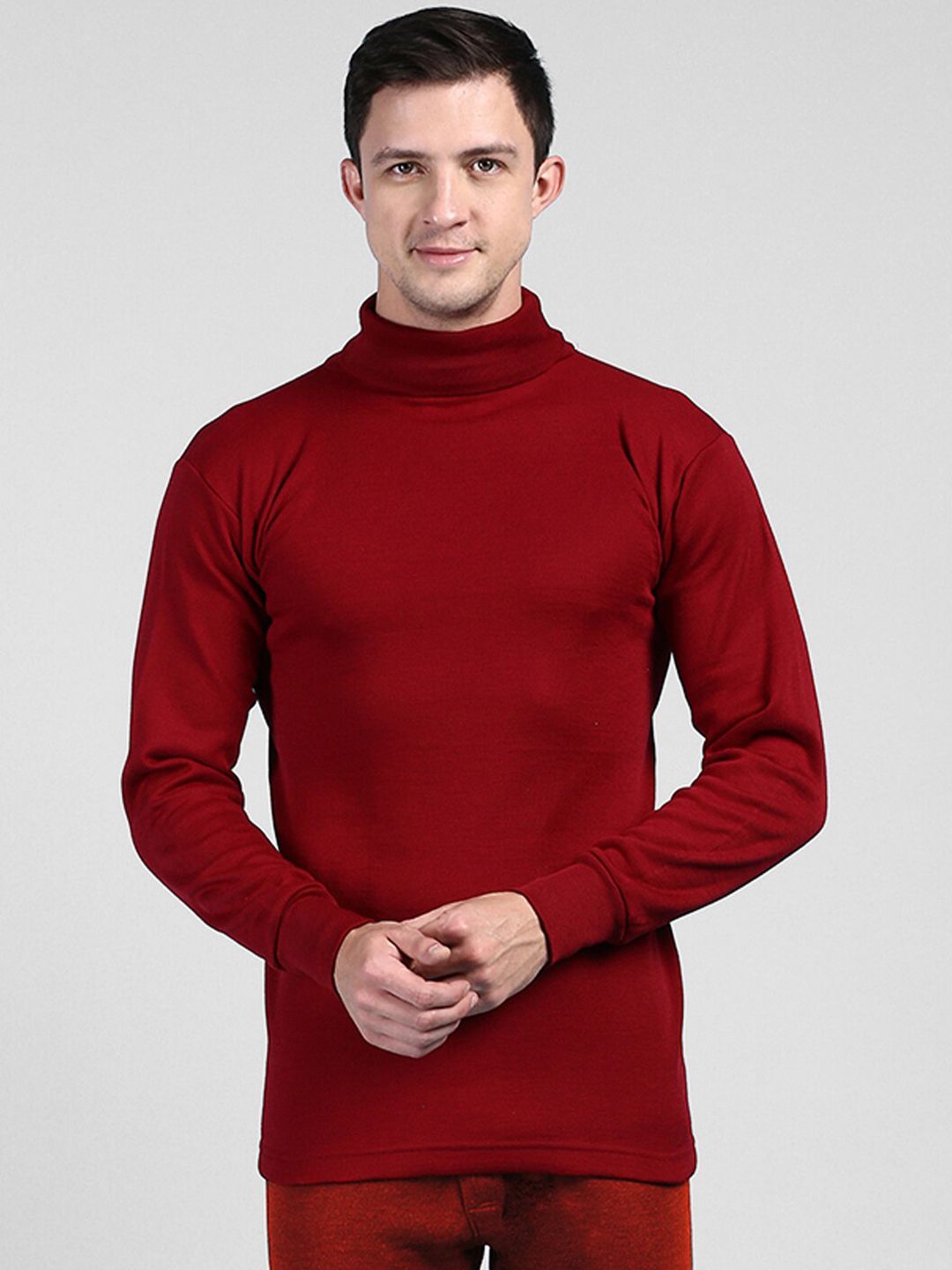 Lux Cottswool High-Neck Wool Thermal Tops-picture-31