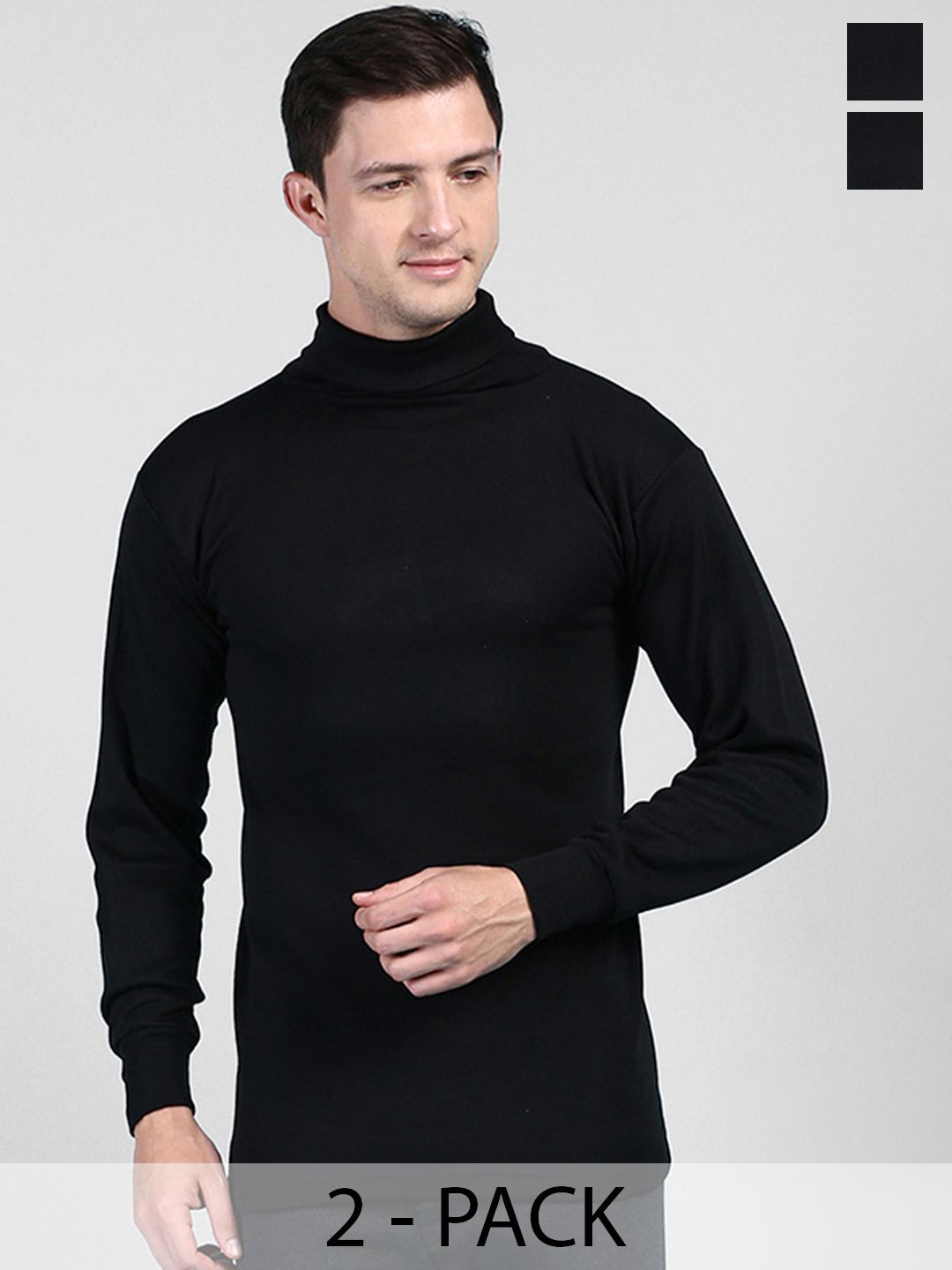 Lux Cottswool Pack Of 2 Ribbed Cotton Thermal Top-picture-30
