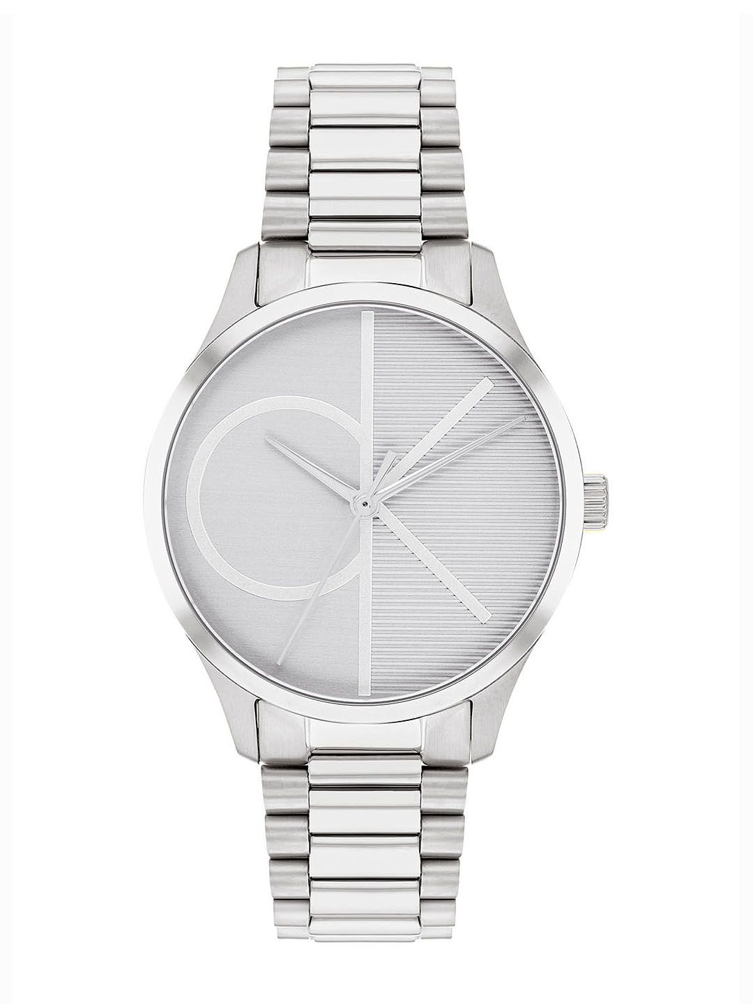 Calvin Klein Unisex Iconic Patterned Dial & Bracelet Style Straps Analogue Watch 25200345-picture-18