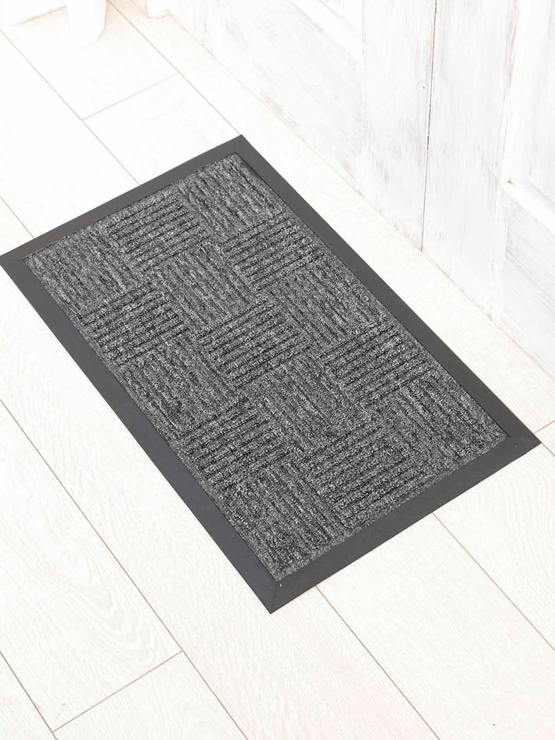 Ariana Grey Self Design Anti-Skid Doormat-image-26