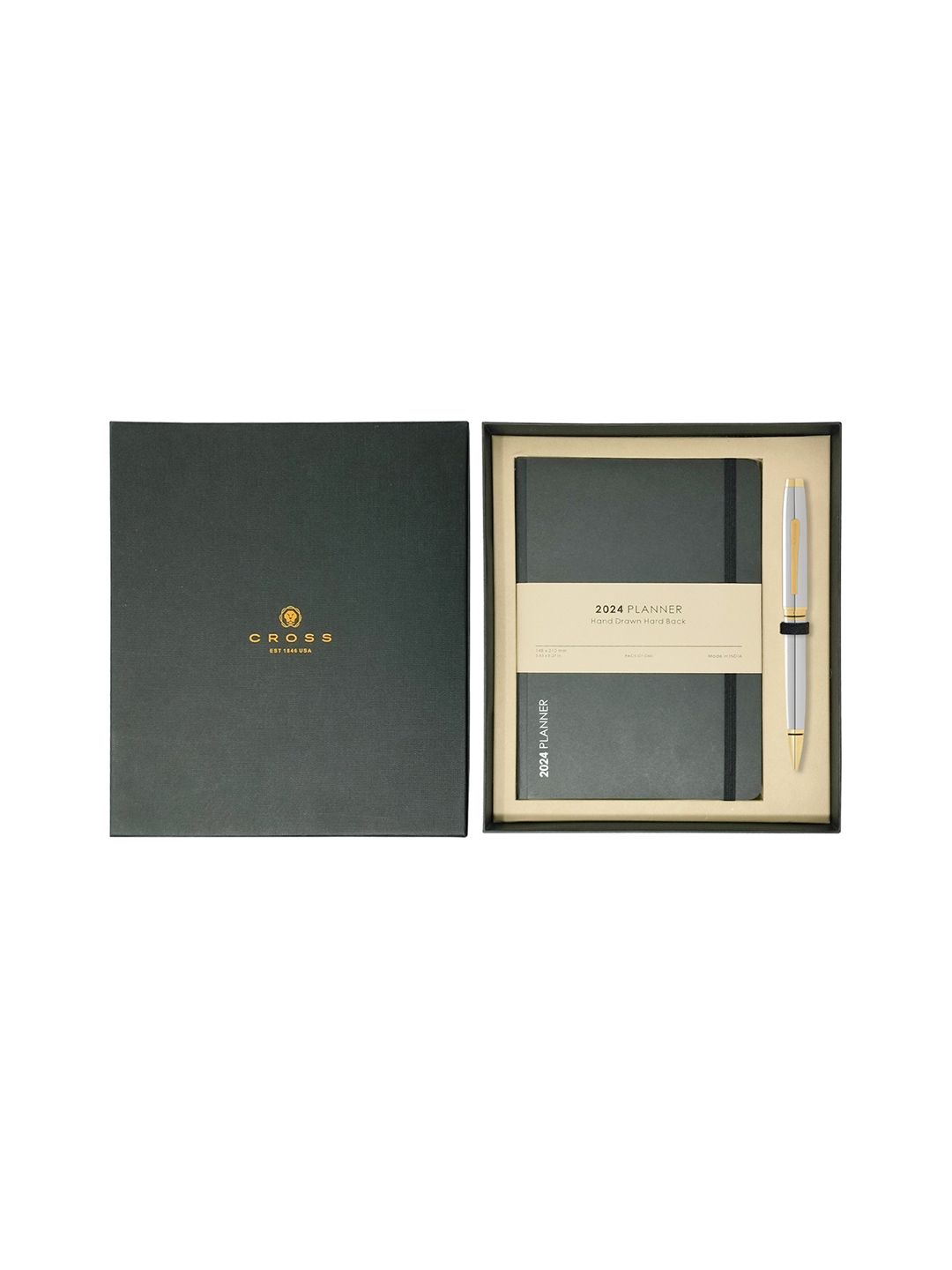 Cross Chrome-Toned Ball Point Pen  & 2024 Planner-picture-41