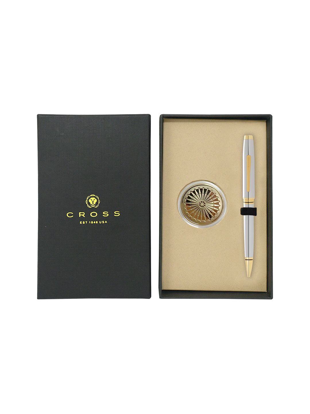 Cross Chrome-Toned Ball Point Pen + Chakra Coin-picture-50