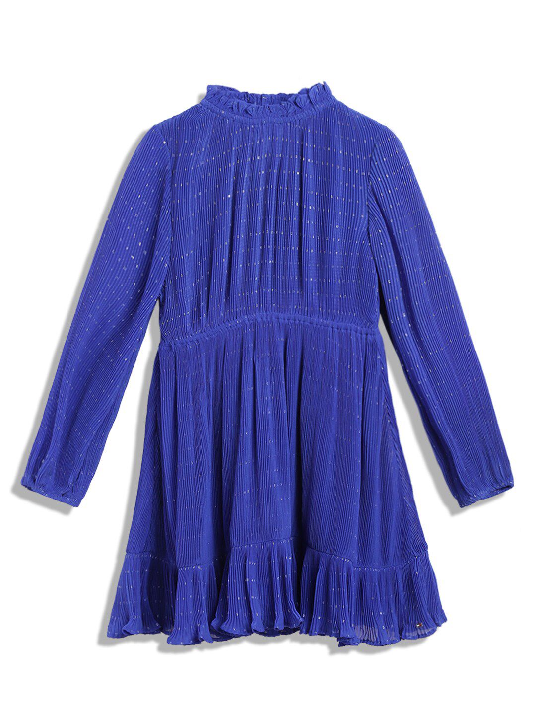 Tommy Hilfiger Girls Embellished Gathered Fit & Flare Dress-picture-30