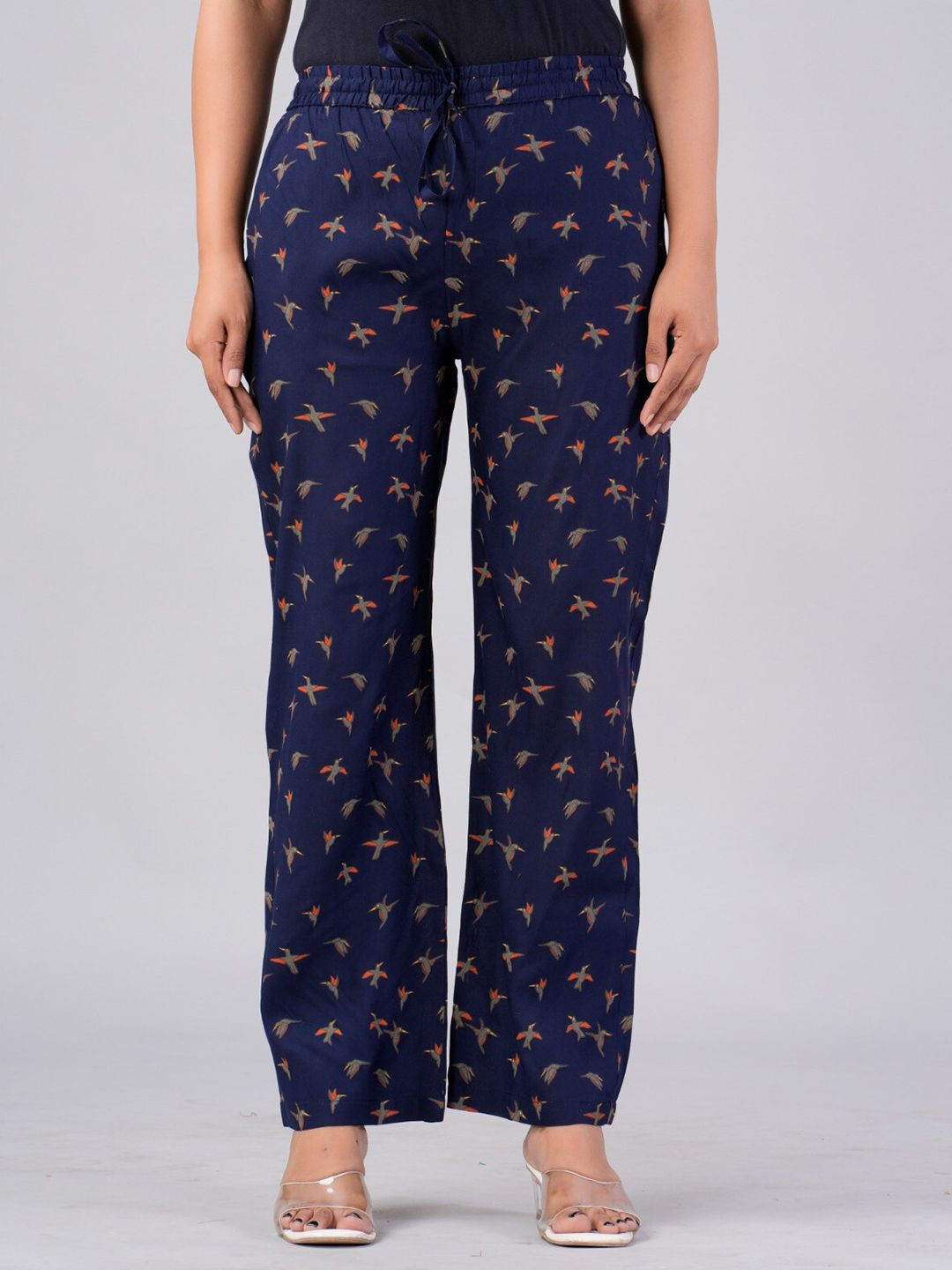 MAUKA Conversational Printed Straight Fit Palazzo-image-23
