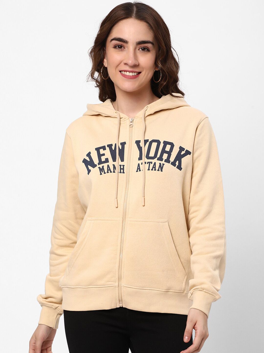 R&B Typography Printed Hooded Cotton Jacket-picture-10