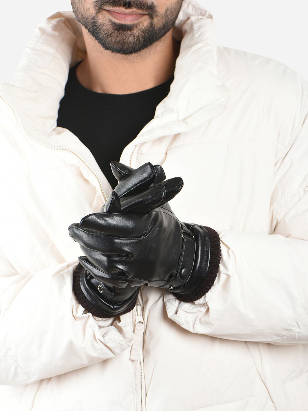 The Bro Code Men Windstorm PU Gloves-image-43