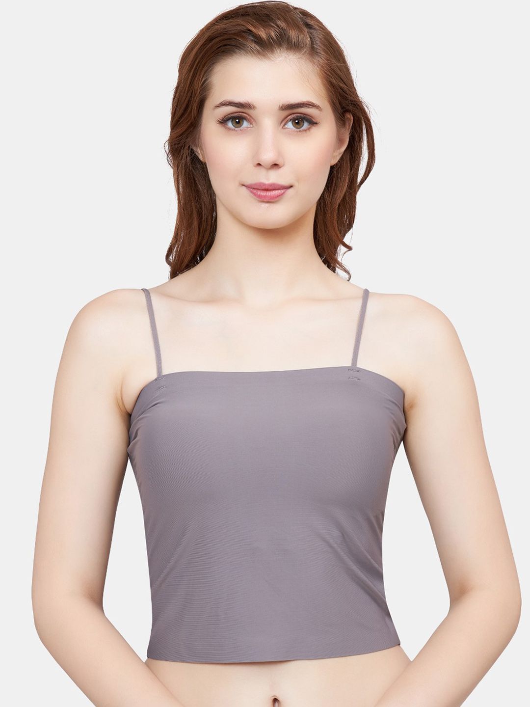 PLUMBURY Women Solid Lightly Padded Short Slip Camisole-picture-38